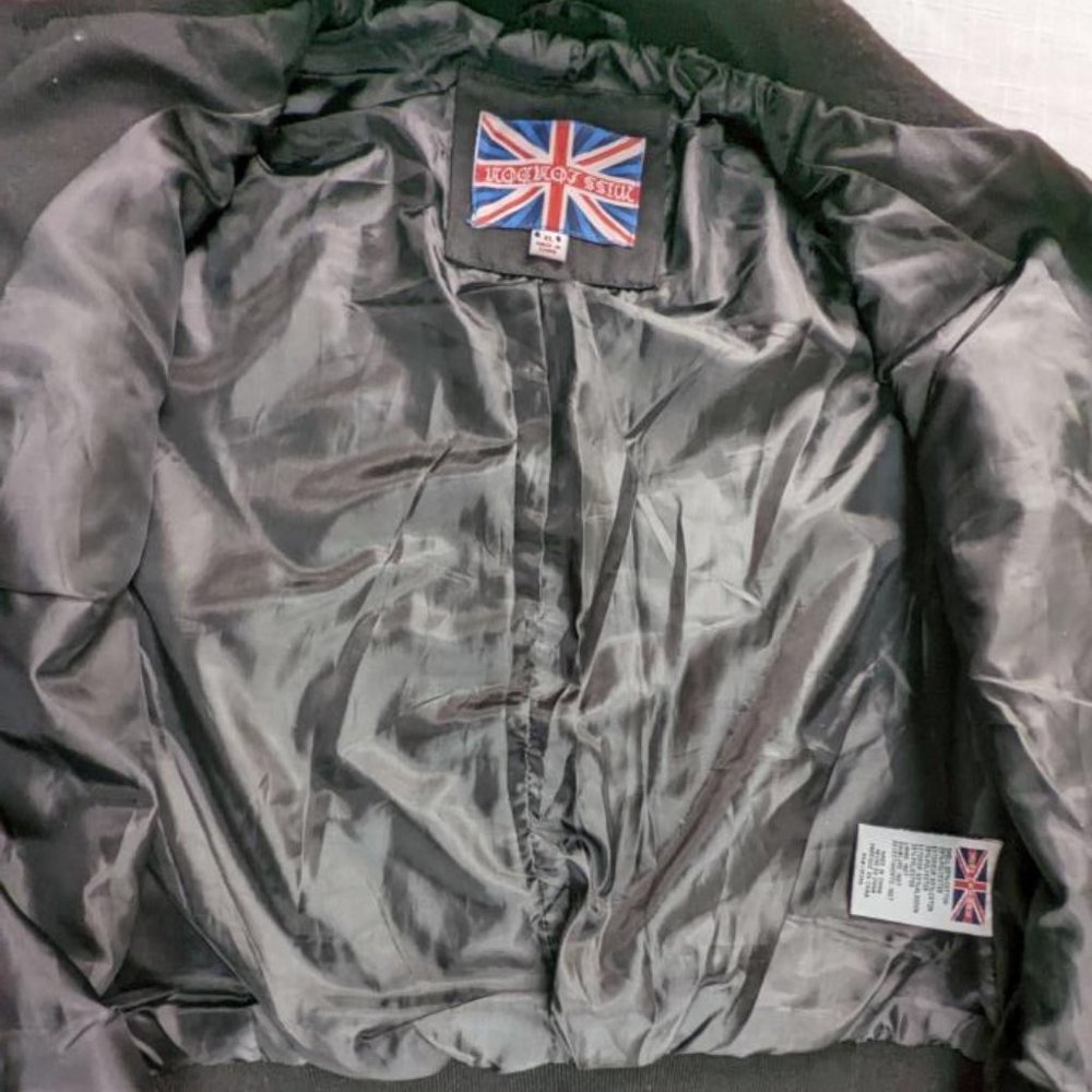 Miss London Woman's Jacket, Black, Juniors Size XL, Zip Up - Picture 4 of 8